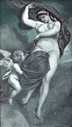 Painting of the non-lean Greek goddess Gaea by Anselm Feuerbach from 1875.